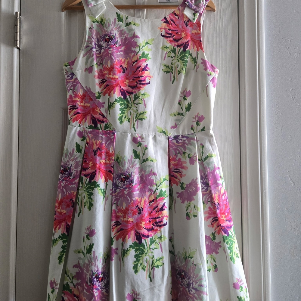 Next Floral Kids Dress - Pink and Purple